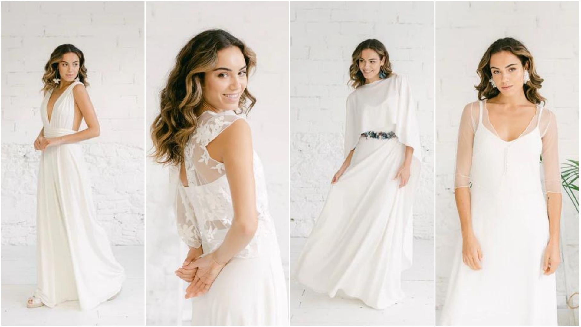 Collage de modelos de vestidos de novia disponibles en MimetikBcn