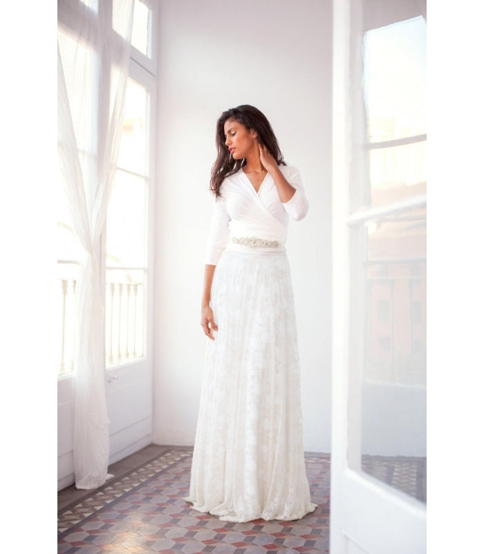 Vestido novia invierno