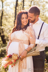 Rose quartz wedding top – Frida Lace Bolero