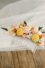 Tocado de Novia Floral Boho - Mimètik