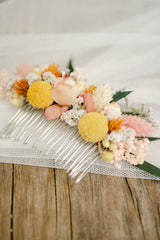 Tocado de Novia Floral Boho - Mimètik