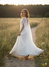 Capa bohemia de bambula de seda