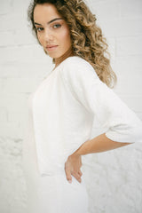 Sequin Wedding Dress with Long Sleeve Top