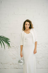 Sequin Wedding Dress with Long Sleeve Top