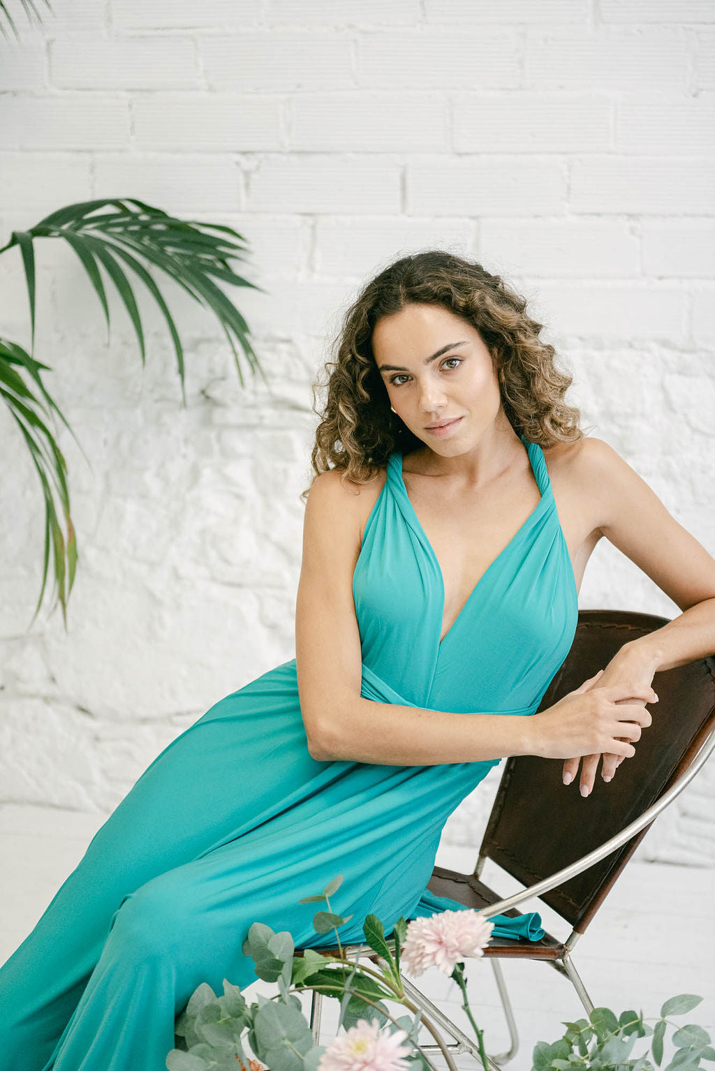 Mono Palazzo Verde para Damas de Honor - Elegancia y Versatilidad | Mimetik BCN