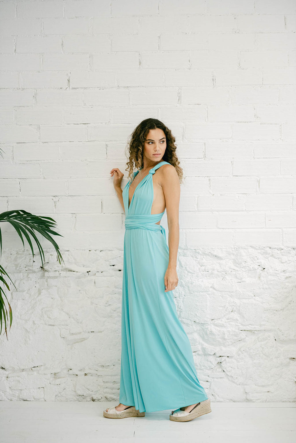 Elegant Blue Jumpsuit for Bridesmaids | Mimetik BCN