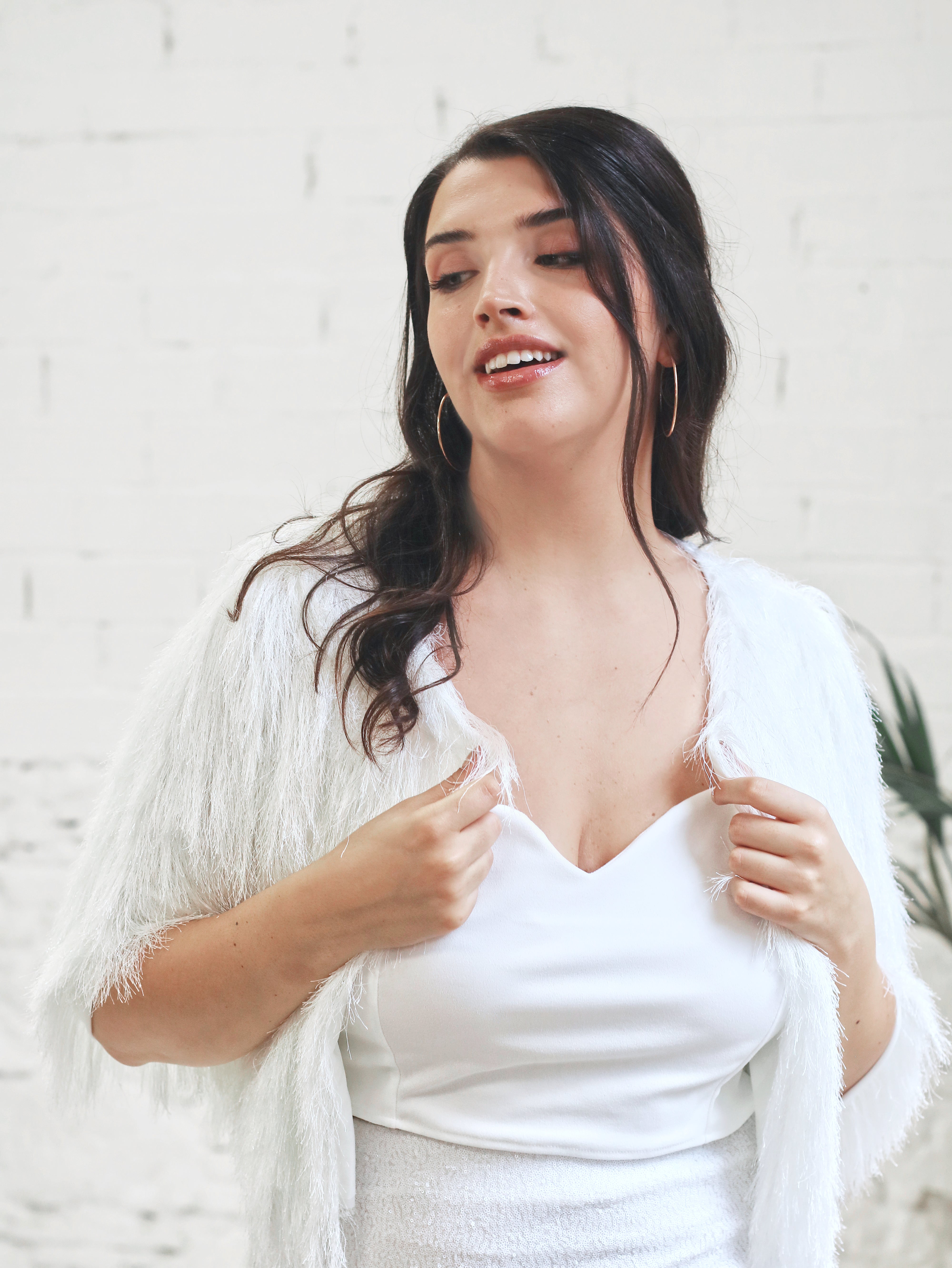 Chaqueta corta para novia Yeti Glam
