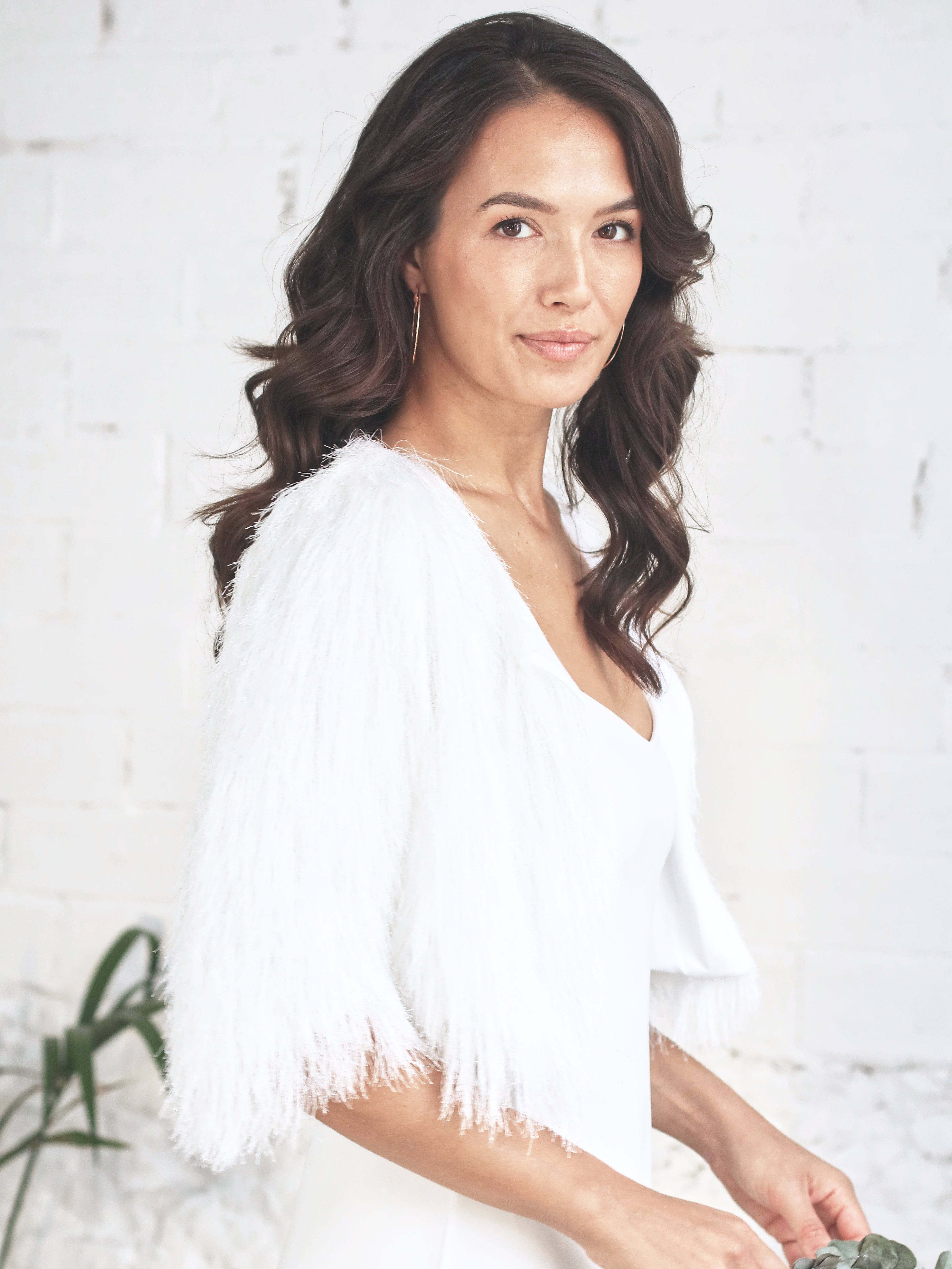 Chaqueta corta para novia Yeti Glam