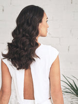 Crop Top Novia Micro Lentejuela Blanca