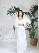 Vestido de Novia Sirena con Chaqueta Yeti Glam