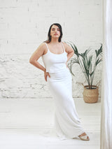 Two-Piece Mermaid Wedding Dress in Micro Sequins