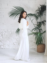 Vestido de Novia Sirena con Chaqueta Yeti Glam