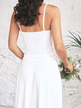 Vestido de Novia con Top Lencero Microlentejuela