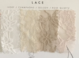 Vestido accesorio de encaje rosa cuarzo - Gala Lace