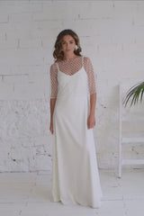 Lingerie Wedding Dress with Flowers - Mimètik