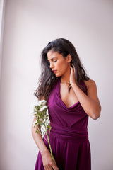 Bridesmaid long sleeve dress, cranberry maxi dress, bridesmaid dress, marsala bridesmaid dress, burgundy dress, long sleeve even