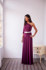 Bridesmaid long sleeve dress, cranberry maxi dress, bridesmaid dress, marsala bridesmaid dress, burgundy dress, long sleeve even