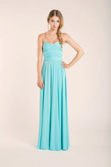 Aquamarine floor length infinity dress, light blue, long dress, party long dress, versatile dress, blue malibu prom dress, bride