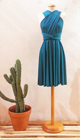 Teal bridesmaid dress, turquoise short party dress, short teal dress, turquoise bridesmaids, teal bridesmaid dresses, infinity w
