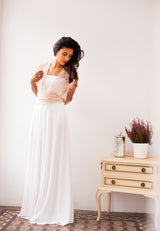 Rose quartz lace wedding dress, lace bridal gown, gold rose wedding dress, lace wedding dress, vintage wedding dresses, lace wed