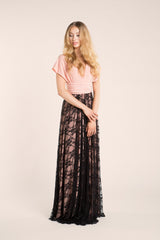 Long purple lace dress, aubergine lace dress, long purple dress, black lace aubergine dress, eggplant lace gown, black lace brid