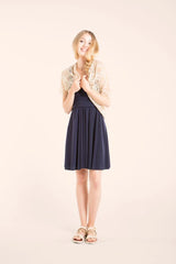 Navy blue short infinity dress, infinity dress, short dress, short dark blue party dress, blue infinity dress, short blue brides