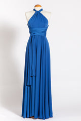 Royal blue long dress, royal blue infinity dress, blue maxi dress, womans dress, cobalt blue party dress, long infinity bridesma