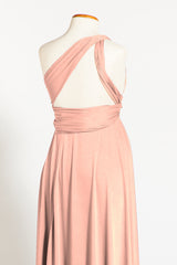 Peach maternity infinity dress, long maternity dress, maternity peach dress, tea rose maternity convertible dress, peach pink ma