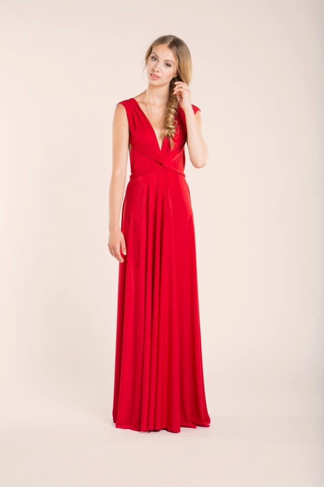 Infinity deals gown red
