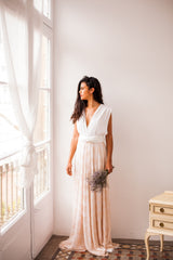 Rose quartz lace skirt, rose gold overlay lace skirt, detachable lace skirt, rustic lace skirt, lace skirt for wedding dress, we