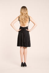 Black overlay lace skirt, detachable short lace skirt, add a short lace skirt to dress, short black lace skirt for bridesmaid dr