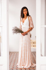 Lace bridal shawl, rose quartz wedding cover up, lace wedding shrug, rose gold lace wrap, sheer shawl, wedding dress accessories