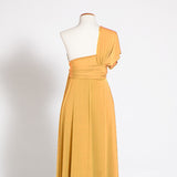 Mustard yellow maternity dress, long maternity infinity dress, yellow maternity dress, convertible dress, maternity event dresse