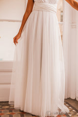 Long swiss dot tulle skirt - Detachable tulle skirt