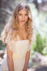 Top cruzado convertible de encaje marfil - Top convertible de novia