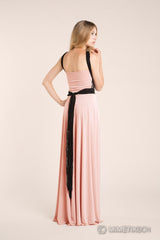 Top cruzado convertible de encaje negro - Top convertible de novia