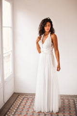 Bride in a hurry, ivory white tulle wedding dress, ready to wear bridal gown, wedding dress, ivory bridal gown, long tulle off w