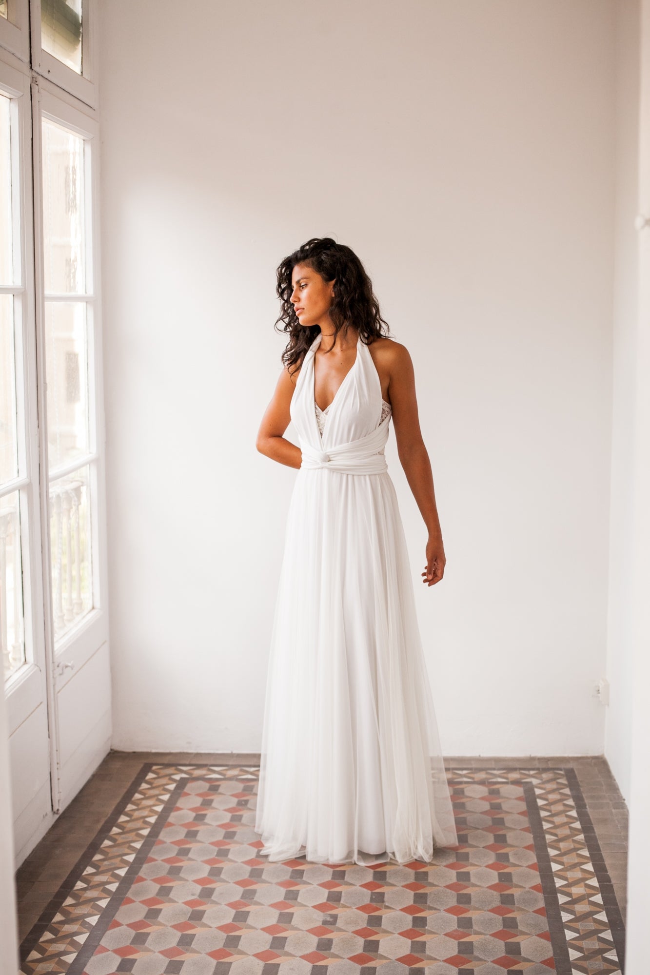 Bride in a hurry, ivory white tulle wedding dress, ready to wear bridal gown, wedding dress, ivory bridal gown, long tulle off w