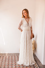 Rustic chic bridal gowns, wedding dress, ivory bridal gown, woodland wedding dress, long white dress, marriage, weddings, long b