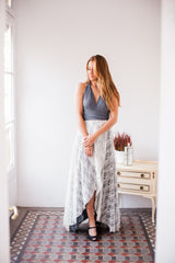 Falda asimetrica de encaje - Detachable lace skirt