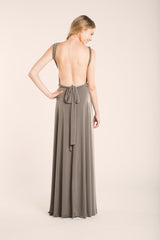 Taupe infinity bridesmaid dress - Gala Essential