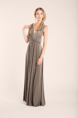 Taupe infinity bridesmaid dress - Gala Essential
