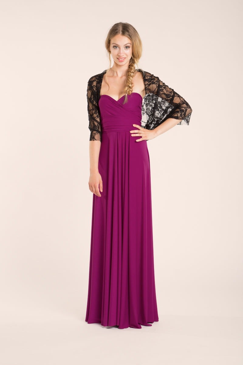 Orchid long infinity dress, orchid bridesmaid, pink gown, bridesmaid dresses, weddings, evening long dress, prom dresses, brides