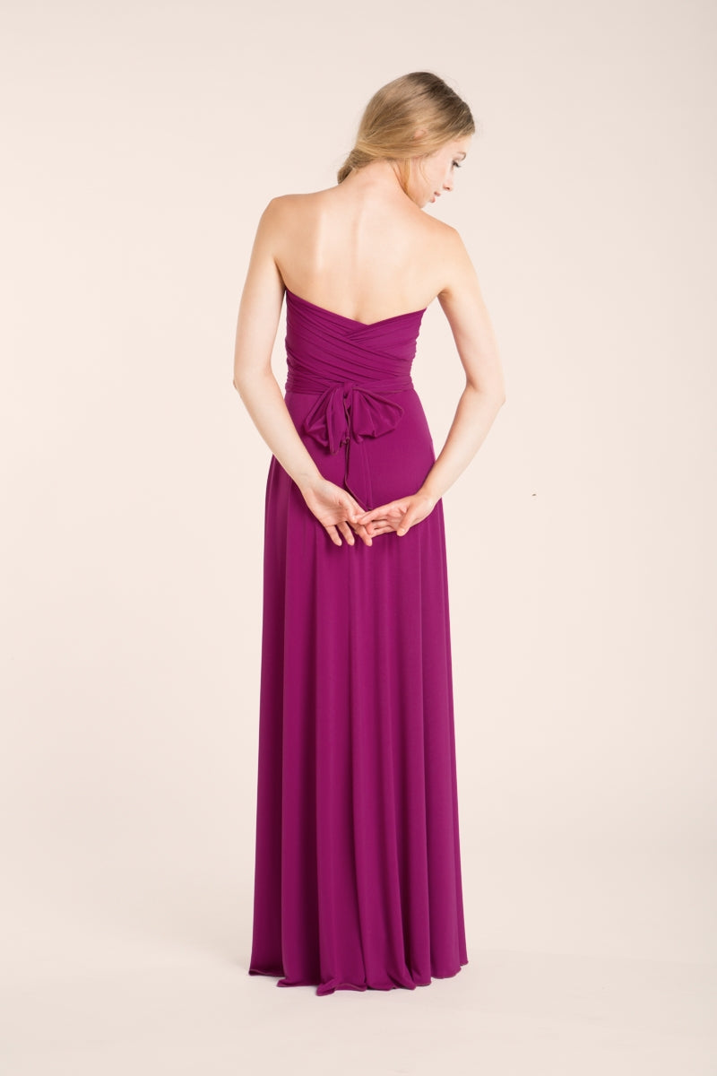 Orchid long infinity dress, orchid bridesmaid, pink gown, bridesmaid dresses, weddings, evening long dress, prom dresses, brides