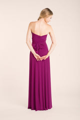 Orchid long infinity dress, orchid bridesmaid, pink gown, bridesmaid dresses, weddings, evening long dress, prom dresses, brides