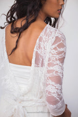 Vintage wedding dress, lace dress, lace wedding dress, romantic bridal gown, vintage style wedding dress, long sleeve lace weddi