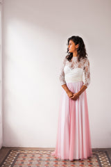 Wedding skirt, detachable tulle skirt, ivory tulle skirt, long tulle bridal skirt, bridesmaid skirt, long tulle skirt, tulle ove