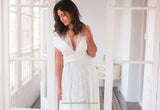 Vintage inspired lace wedding dress