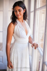 Vintage inspired lace wedding dress