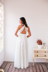 Vintage inspired lace wedding dress